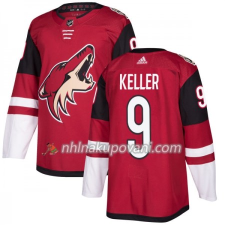 Arizona Coyotes Dresy Clayton Keller 9 Adidas 2017-2018 Maroon Authentic - Pánské